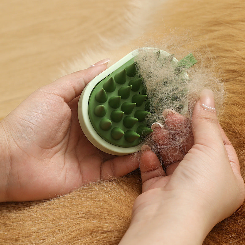 Soft Silicone Pets Hair Remover Comb Handheld Bath Shower Hair Shampoo