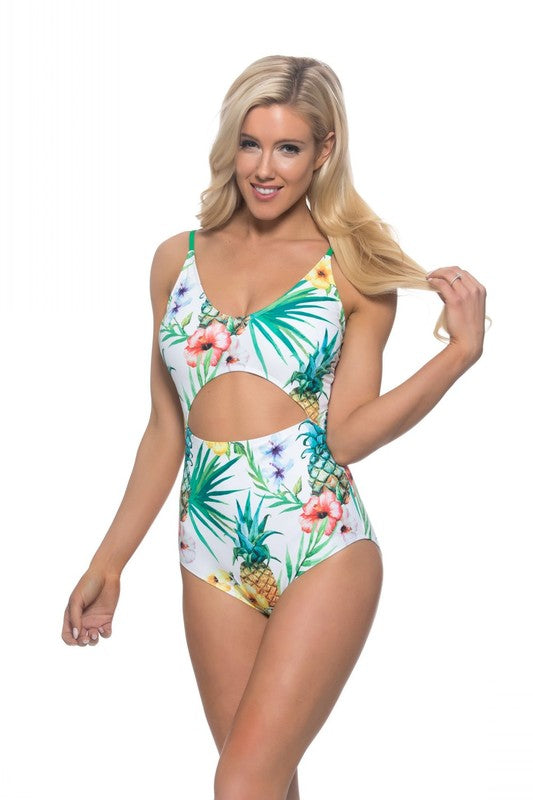Cancun Collection - Pineapple One Piece Swimsuit