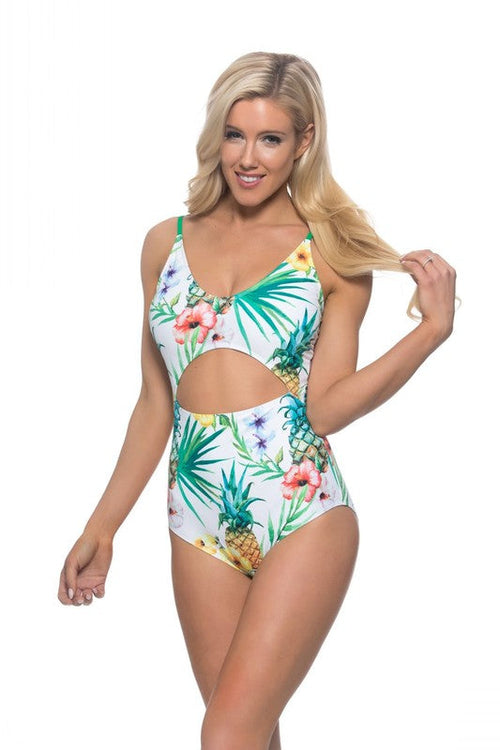 Cancun Collection - Pineapple One Piece Swimsuit