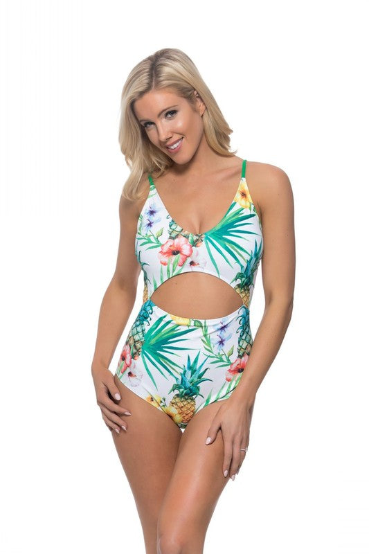 Cancun Collection - Pineapple One Piece Swimsuit