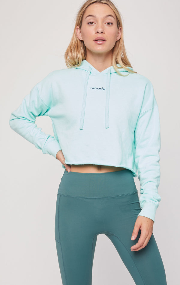 Rebody French Terry Crop Hoodie