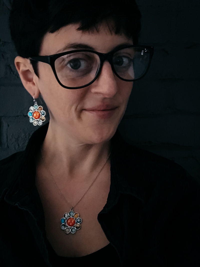Bohemain Collection - Solar System Halo Pendant