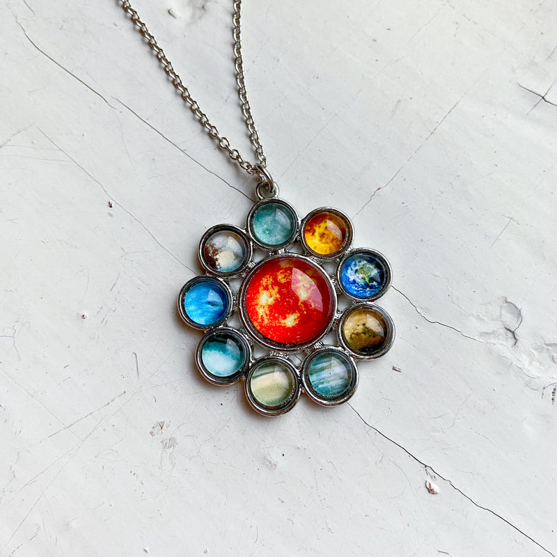 Bohemain Collection - Solar System Halo Pendant