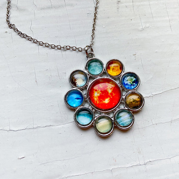 Bohemain Collection - Solar System Halo Pendant