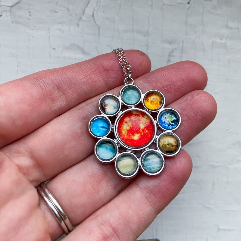 Bohemain Collection - Solar System Halo Pendant
