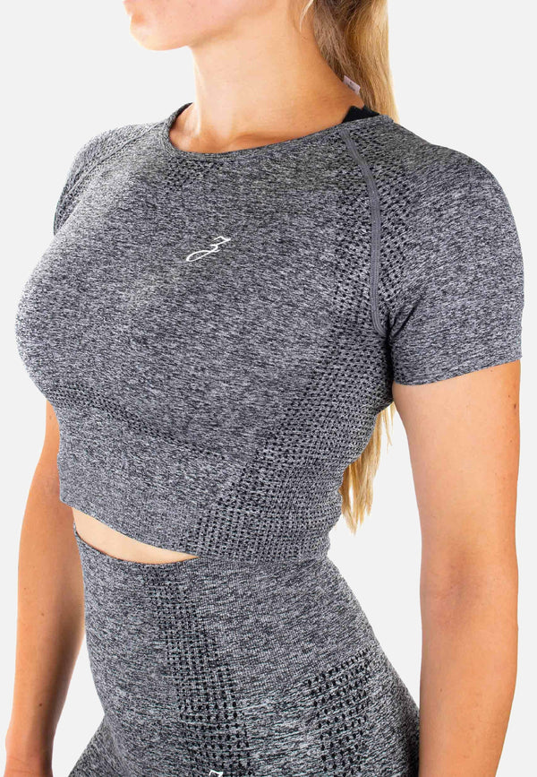 ZRED Collection - Performance Crop Top Dynamic - Grey