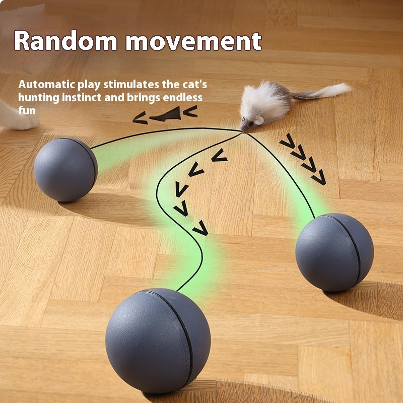 Cat Toys Mouse Teaser Ball Funny Moving Toy For Pets Cat Dog Electric