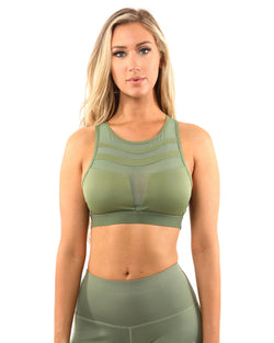 Laguna Collection - Sports Bra - Olive Green