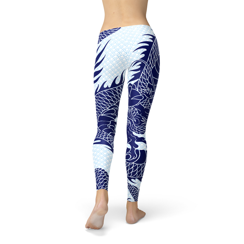 The Atlantis Collection - Japanese Dragon Yoga Leggings