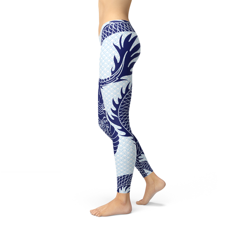 The Atlantis Collection - Japanese Dragon Yoga Leggings