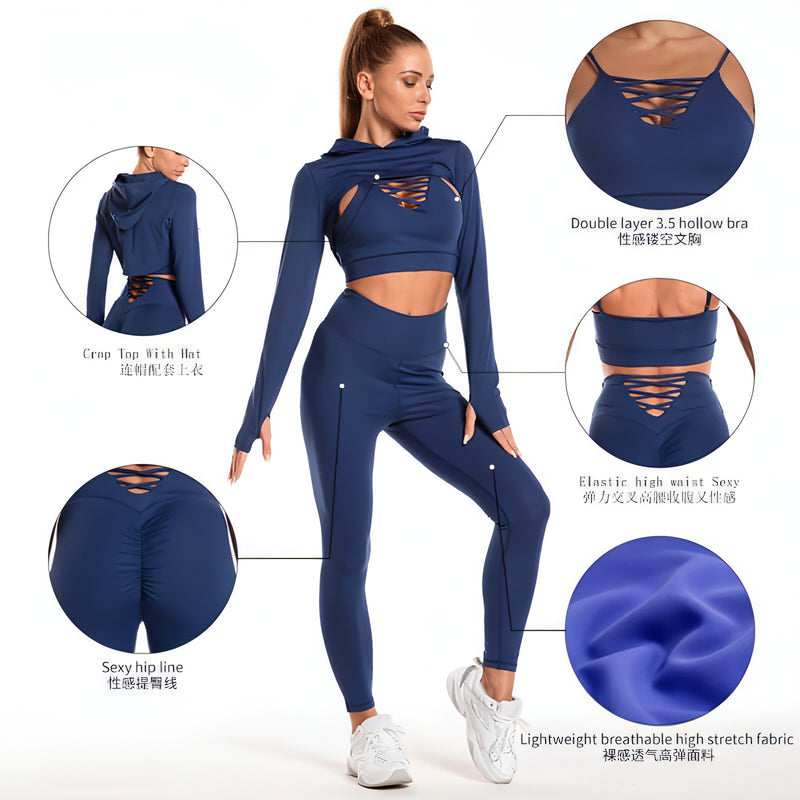 The Monaco Collection - Top and Fitness Leggings Set