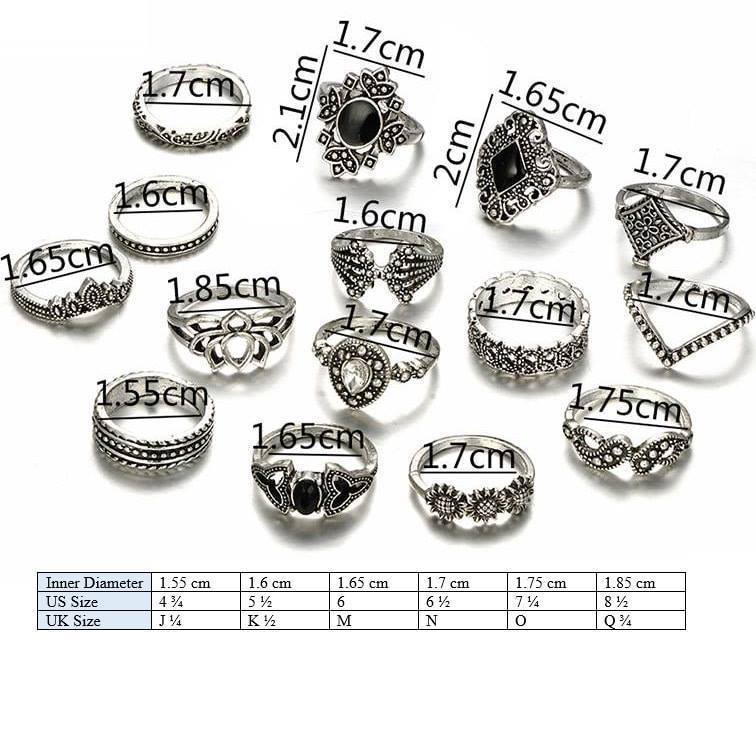 Bohemain Collection - Flower Ring Set