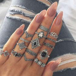Bohemain Collection - Flower Ring Set