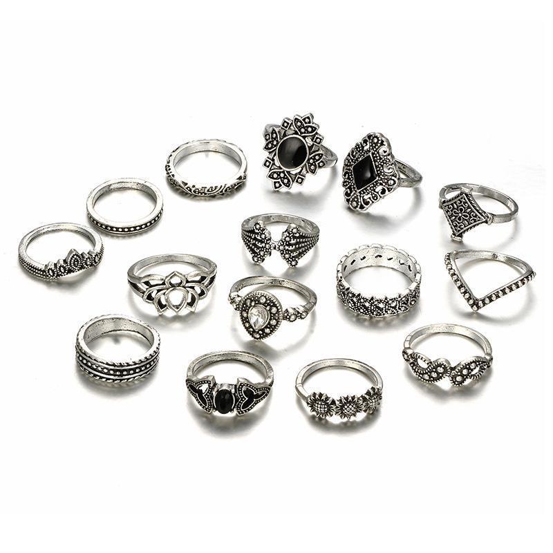Bohemain Collection - Flower Ring Set