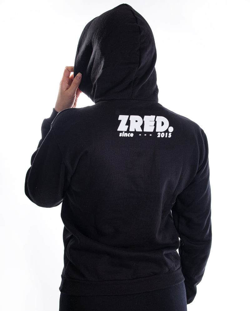 ZRED Collection - Performance Classic Autumn Hoodie - Black/White
