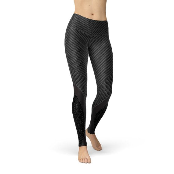 The Atlantis Collection - Carbon Fiber Sports Leggings