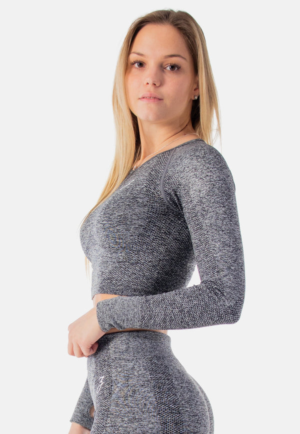 ZRED Collection - Performance Crop Sleeve Dynamic - Grey