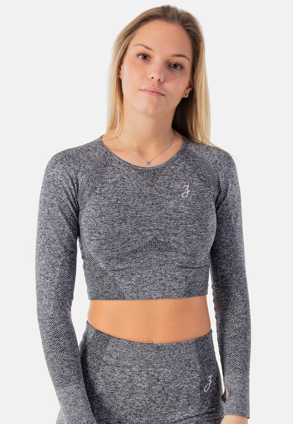 ZRED Collection - Performance Crop Sleeve Dynamic - Grey