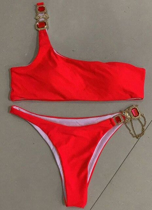 Tahiti Collection - Jewel Rhinestones Luxury Diamond Bikini Swimwear