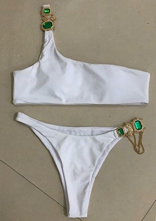 Tahiti Collection - Jewel Rhinestones Luxury Diamond Bikini Swimwear