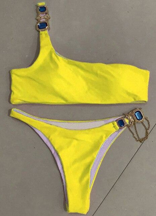 Tahiti Collection - Jewel Rhinestones Luxury Diamond Bikini Swimwear