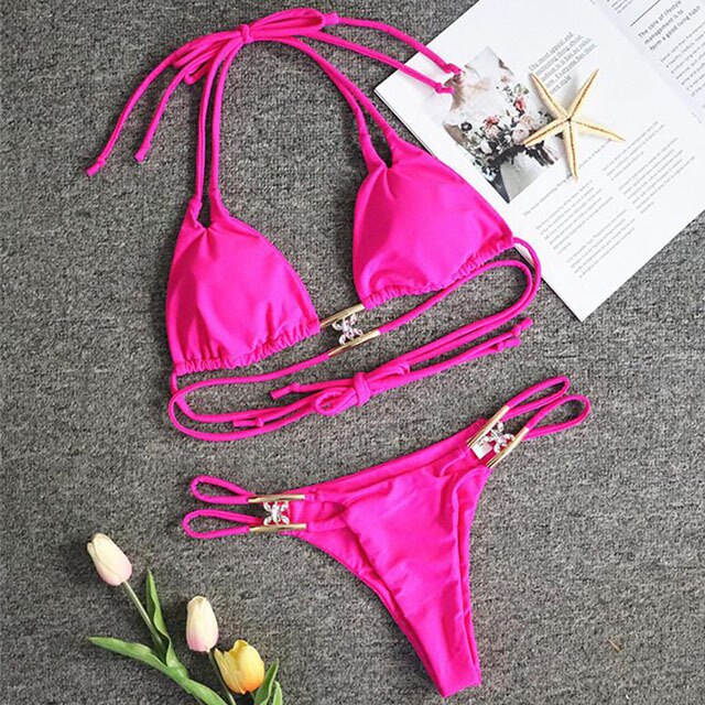 Tahiti Collection - Jewel Rhinestones Luxury Diamond Bikini Swimwear