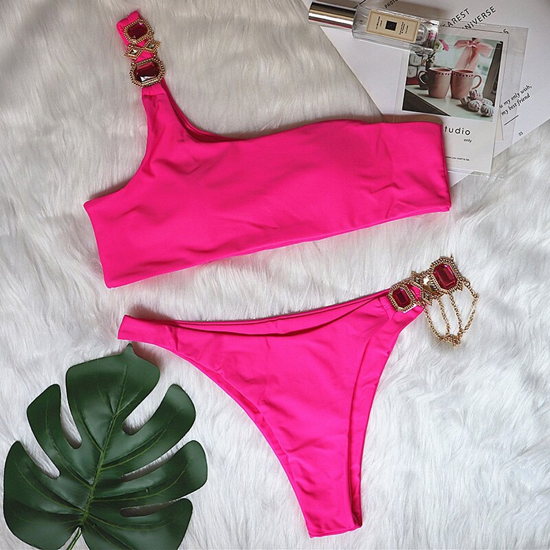 Tahiti Collection - Jewel Rhinestones Luxury Diamond Bikini Swimwear